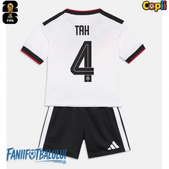 Germania Jonathan Tah #4 Echipament de Fotbal Replică Mondial 2026 Copii Acasa (+ Șorturi)